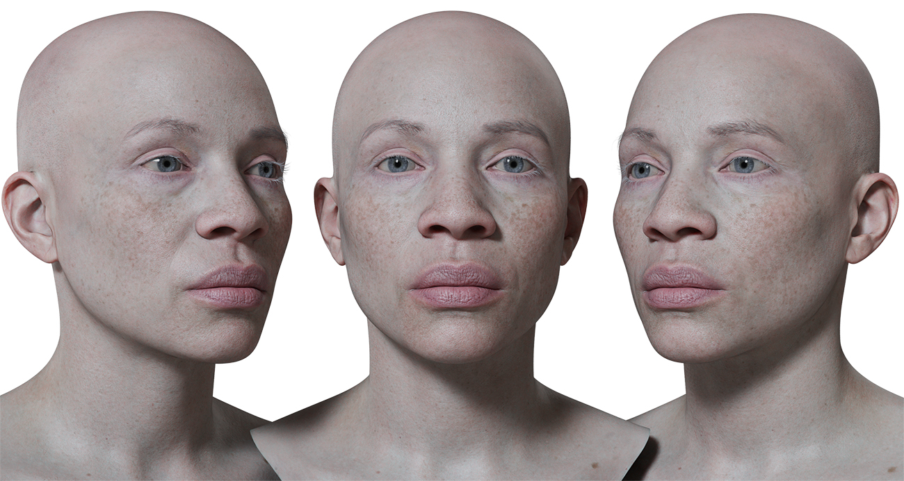 Download realistic 3d head models